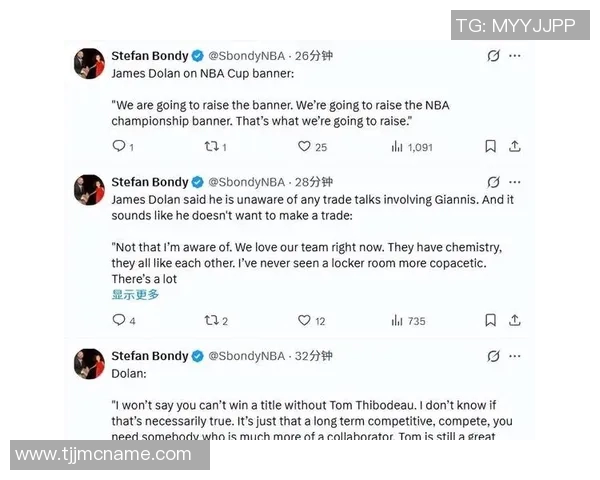 尼克斯老板否认有意字母哥！直言现阵容能争冠 曝后者本赛季不会走人